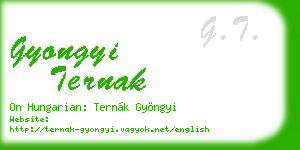 gyongyi ternak business card