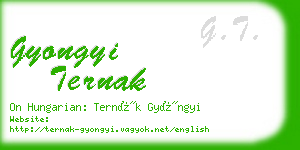 gyongyi ternak business card